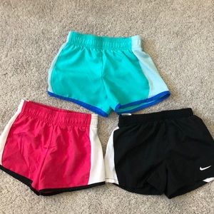 Set of 3 girls active shorts